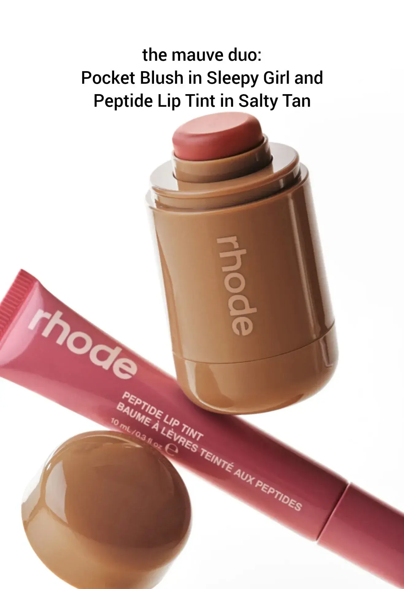 Picture of Rhode Sleepy Girl+Raspberry Jelly Pocket Blush + Peptide Lip Tint Combo