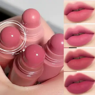 Picture of Cappuvini 4 In 1 Waterproof Long Lasting Non-stick Cup Lip Gloss Matte Velvet Lipstick Pen Crayon Lipstick Fashion Red Lip Tint Makeup Cosmetic