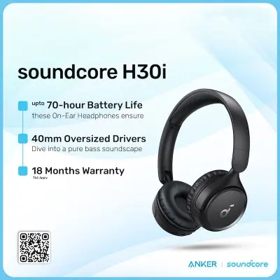 Picture of Anker Soundcore H30i Over Ear Ture Wireless Headphones With 40H Playtime, Hi-Res Audio, Noise Cancelling