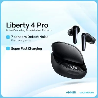 Picture of Anker Soundcore Liberty 4 Pro True Wireless Earbuds With Hi-Res Audio, LDAC, Personalized Spatial Audio, Adaptive ANC