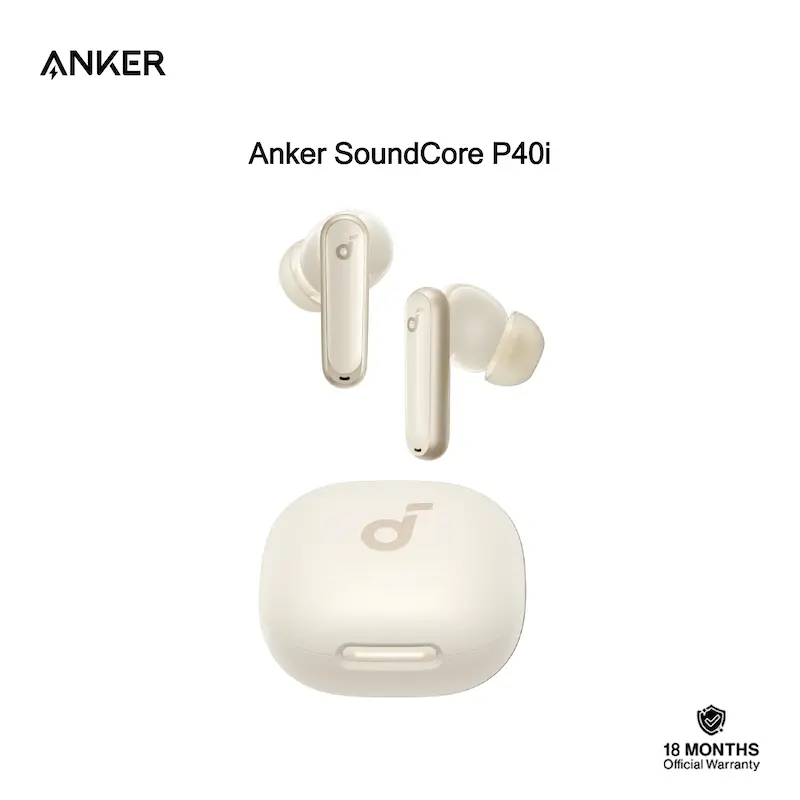 Picture of Anker Soundcore P40i True Wireless Earbuds With 40dB ANC, 55H Playtime, Bluetooth 5.3