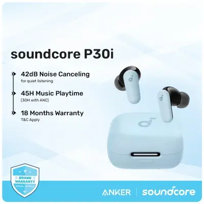 Picture of Anker Soundcore P30i True Wireless Earbuds With 40dB ANC, 36H Playtime, Bluetooth 5.3, IPX5