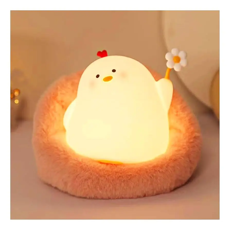 Picture of Cute Chicken Night Light LED Squishy Lamp Best Gift for Baby and Girl