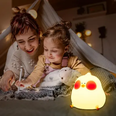 Picture of Cute Chicken Night Light LED Squishy Lamp Best Gift for Baby and Girl