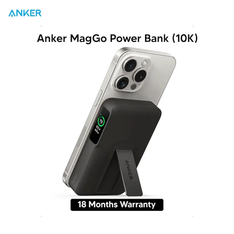 Picture of Anker MagGo 10K Magnetic Wireless Power Bank With Qi2 Certified, 10000mAh, 15W Wireless Fast Charging