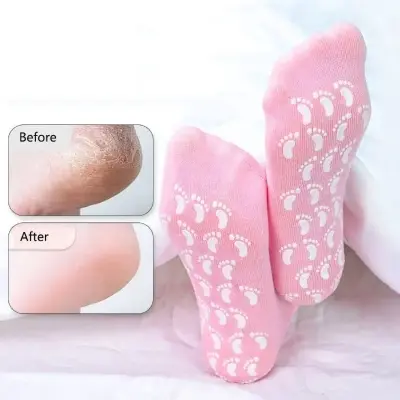 Picture of Foot Spa Gel Sock Silicone Socks for Women Moisturizing Callus Remover Dry Feet Spa Gel Sock