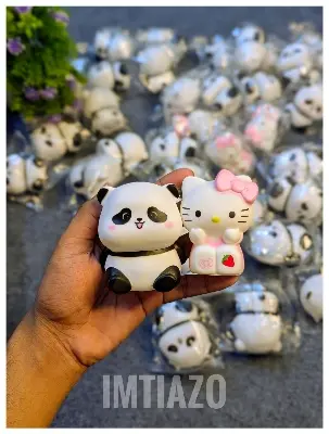 Picture of Panda LED Night Light Living Room Cute Panda Plastic Lamp Bedside Decor Creative Kids Night Light Birthday Gift Cake Decor