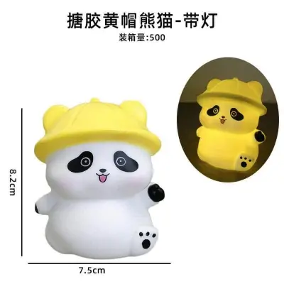 Picture of Panda LED Night Light Living Room Cute Panda Plastic Lamp Bedside Decor Creative Kids Night Light Birthday Gift Cake Decor
