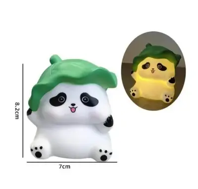 Picture of Panda LED Night Light Living Room Cute Panda Plastic Lamp Bedside Decor Creative Kids Night Light Birthday Gift Cake Decor