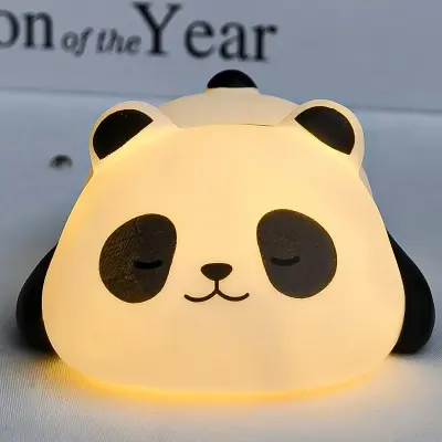 Picture of Panda Silicone Night Light, Patting Light, Elephant Baby Panda - for Room Decor, Gift for Child