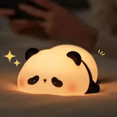 Picture of Panda Silicone Night Light, Patting Light, Elephant Baby Panda - for Room Decor, Gift for Child
