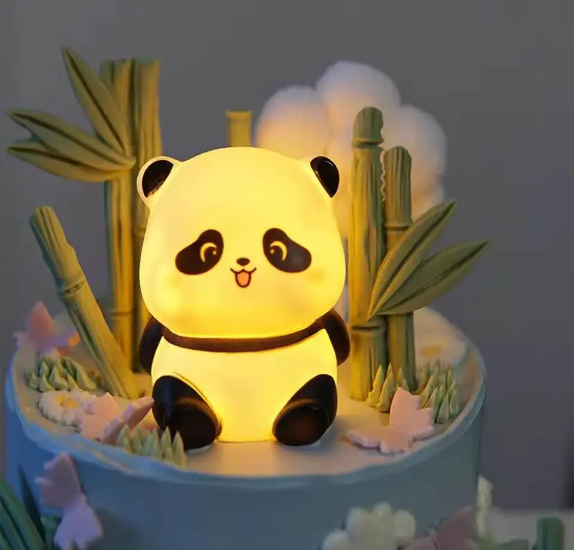 Picture of Panda Silicone Night Light, Patting Light, Elephant Baby Panda - for Room Decor, Gift for Child