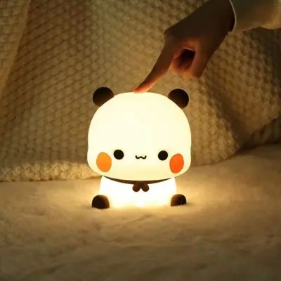 Picture of Panda Pat Led Night Light Bubu And Dudu Cute Animal Cartoon Lamp for Kids Bedside Bedroom Living Room Decorative Kawaii Bear Gi Hello kitty LED light
