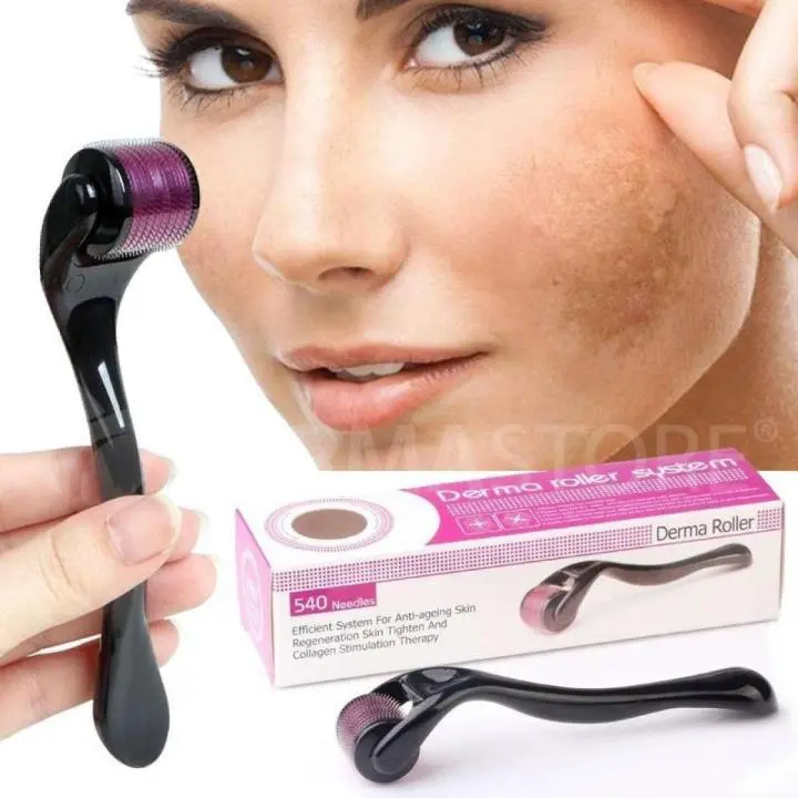 Picture of Dermaroller 0.5mm Micro-Needle Skin Care Tool for Anti-Aging and Acne Treatment