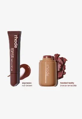 Picture of 2 in 1 Most Demanding Rhode Espresso Lip Combo ( Toasted teddy + Espresso)