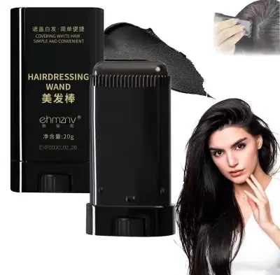 Picture of Ehmznv 2-in-1 Instant Comb Hair Dye, Touch up Comb, Waterproof Sweat proof Hair Dye Comb for Gray Hair Coverage Beard Hair Color Stick