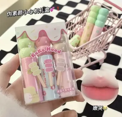 Picture of kekemood candied haws mirror lip glaze set moisturizing moisturizing water gloss cute pouty lips glass lip gloss for women