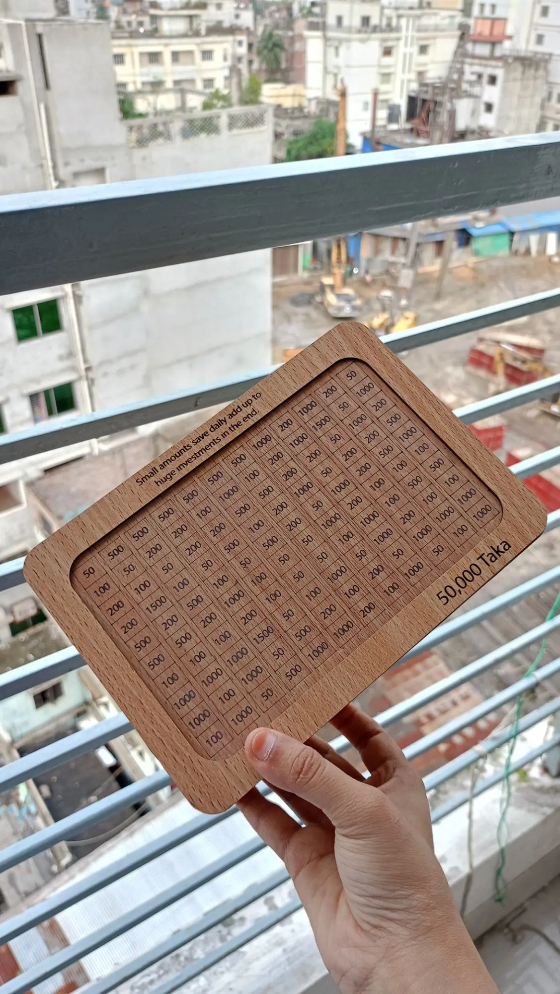 Picture of 50000 taka money saving box, bank with Tracking number