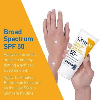 Picture of CeraVe 100% Mineral Sunscreen SPF 50 (CHINA )