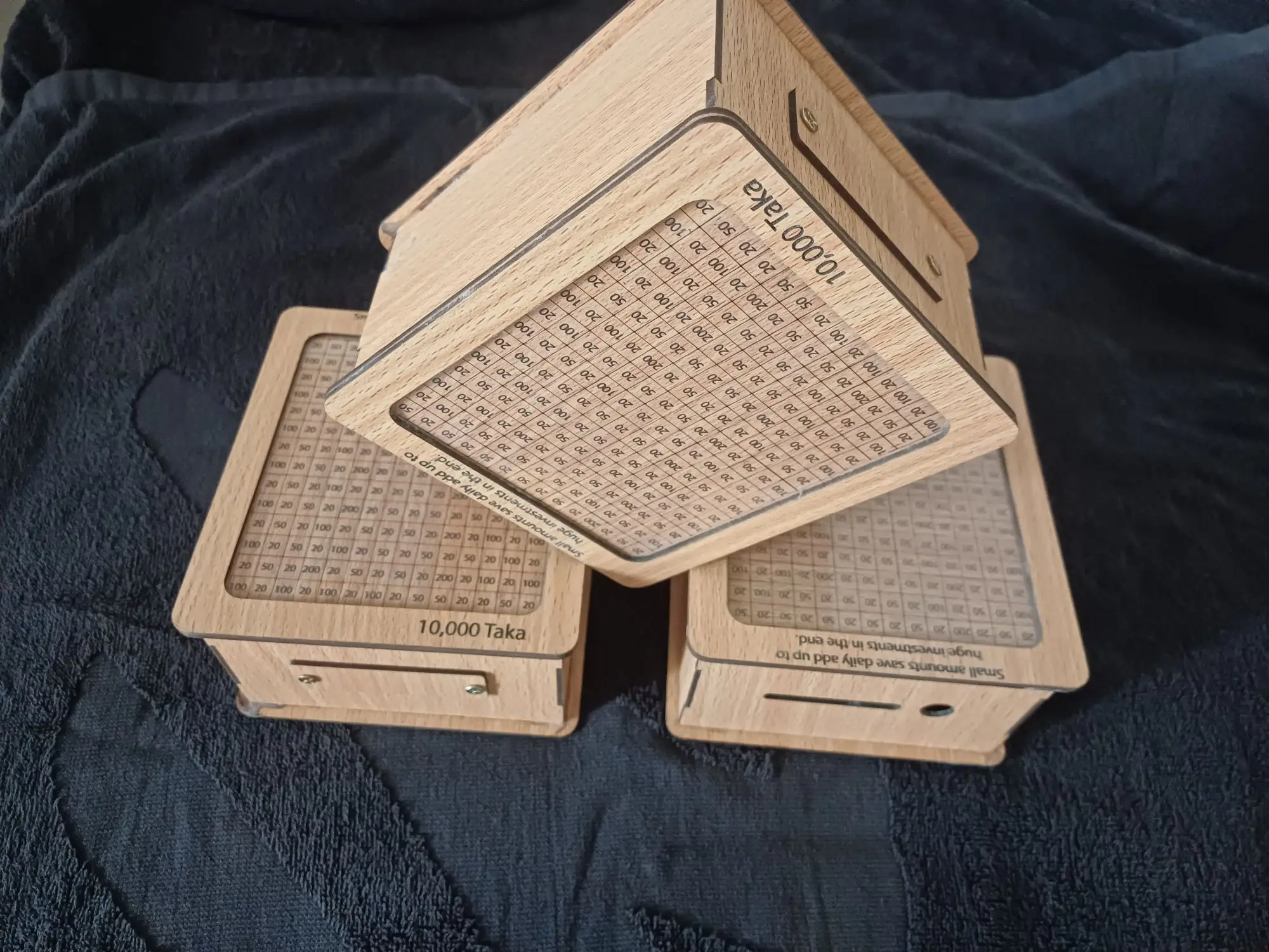 Picture of 50000 taka money saving box, bank with Tracking number