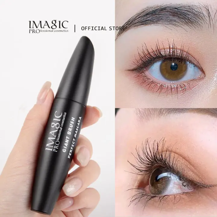 Picture of IMAGIC Giant Brush Perfect Mascara - Waterproof Long-Lasting Volumizing Mascara for Thick Lashes Black Color