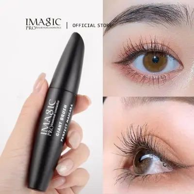 Picture of IMAGIC Giant Brush Perfect Mascara - Waterproof Long-Lasting Volumizing Mascara for Thick Lashes Black Color