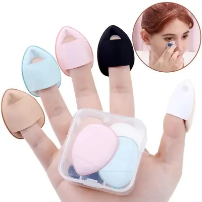 Picture of Finger Puff Sponge Makeup Mini Partial Concealer & Foundation Sponge(5 piece )