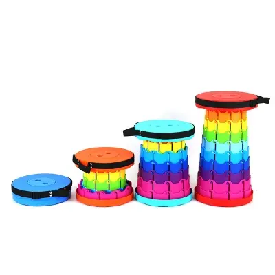 Picture of Magic Stool - Colorful Retractable Stool, Portable Telescopic Stool, Portable Camping Foldable Chair Telescopic Stools Seat for Outdoor Chairs Camping Stool 