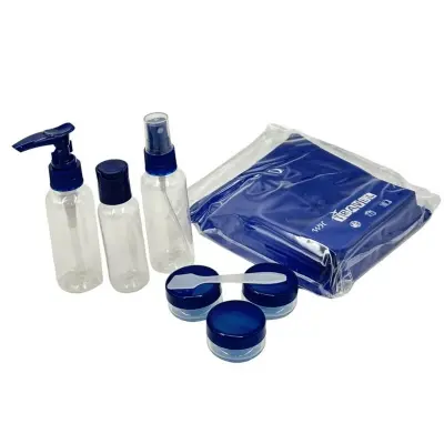 Picture of Refillable Cosmetic Container Kit Travel Bottle Set –8 Piece (Blue)