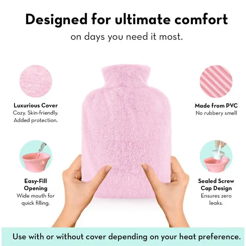 Picture of Hot Water Bag with Cloth Cover Multicolour 2L