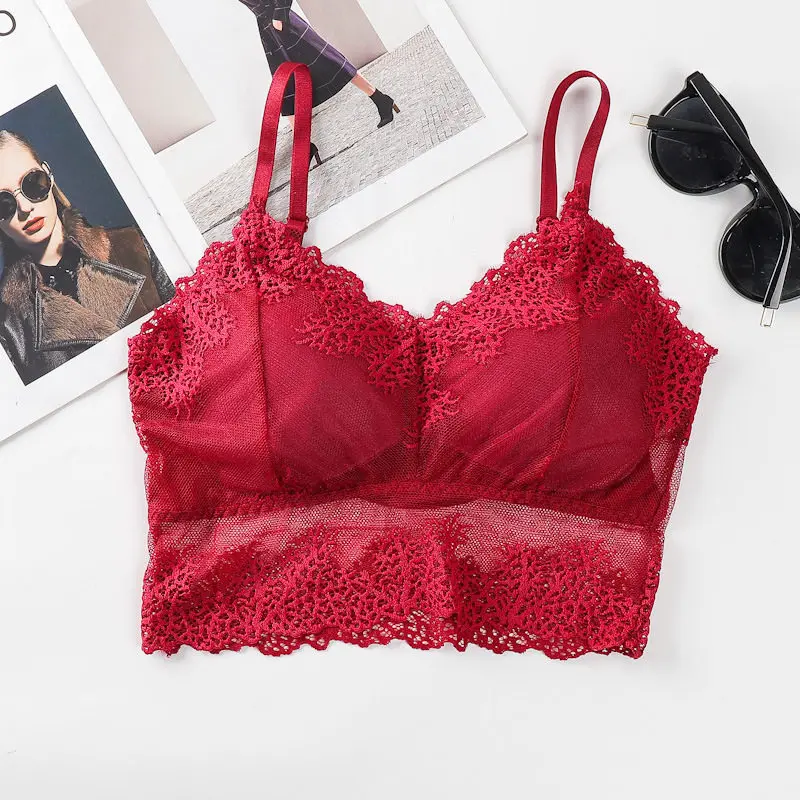 Picture of Lace Snowflake U-shaped Cup Bra (RBR011)