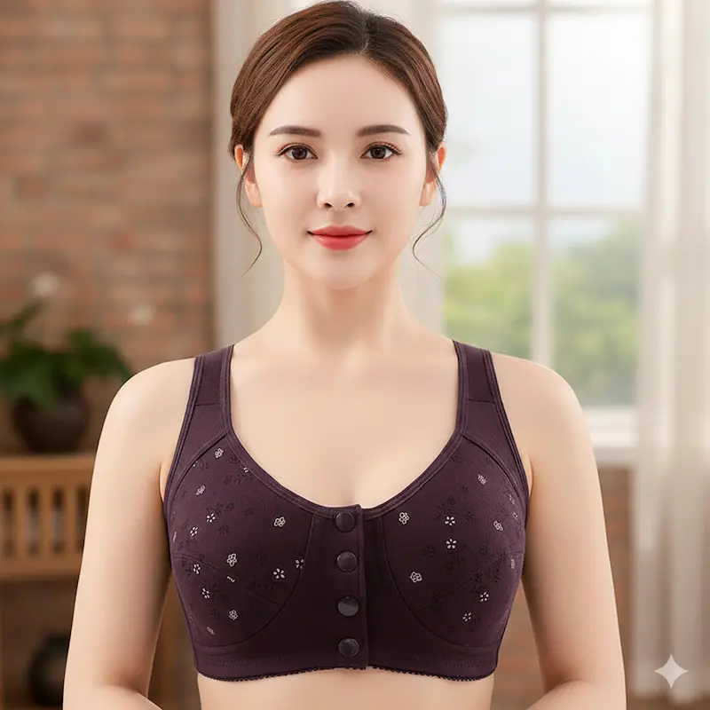 Picture of Front Opening Printed Mother Bra(RBR009)