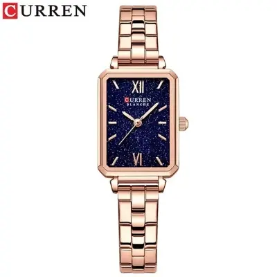 Picture of CURREN 9082 Elegant Women’s Wrist Watches Classic Rectangle Dial Light Thin Quartz Wristwatch Stainless Steel Clock Watch-Watch