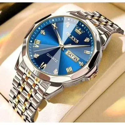 Picture of Olevs 9931 Luxury Fashion Stainless Steel Unique Design Diamond Cutting Glass Wrist-Watche