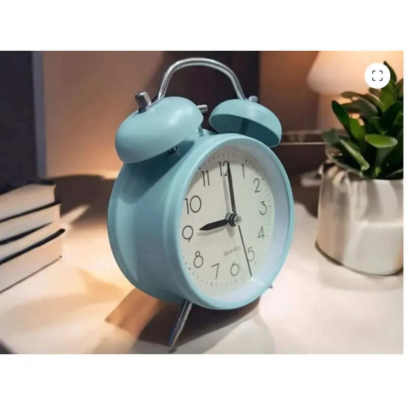 Picture of Bell Alarm Matt Orange Blue Clock