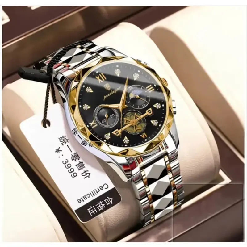 Picture of Poedagar 996l Luxury Watch Stainless Steel Men's Watch Waterproof Luminous Chronograph Men's Quartz Watch-Watches for Men-Watches-Men's Watches"