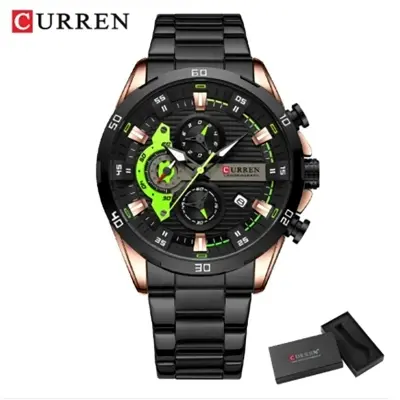 Picture of CURREN Stainless Steel Watches for Mens Creative Fashion Luminous Dial with Chronograph Clock Male Casual Wristwatches