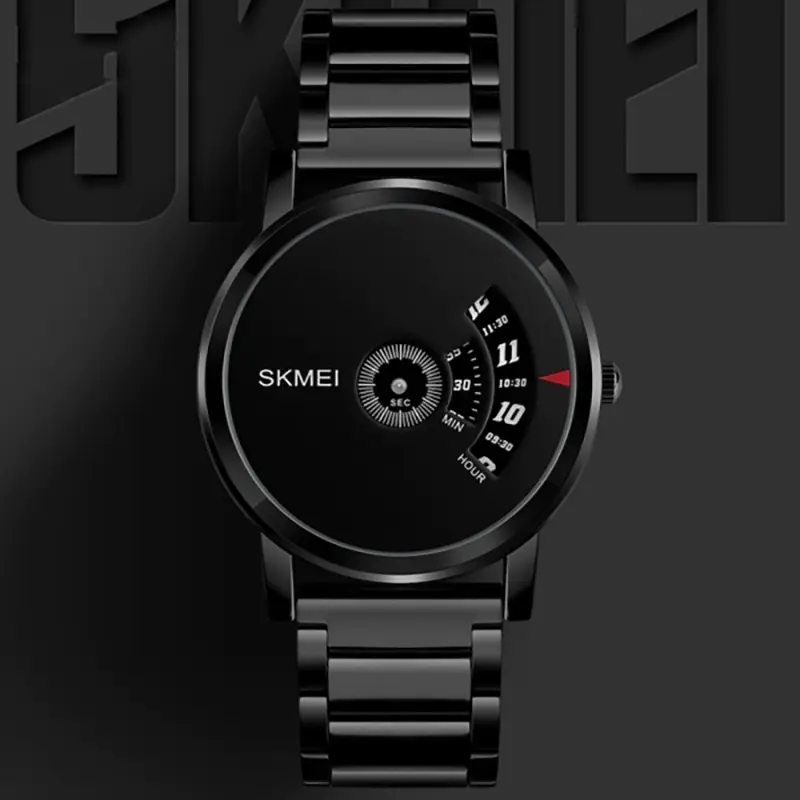Picture of SKMEI 1260 Stainless Steel wrist watch for men - Black 