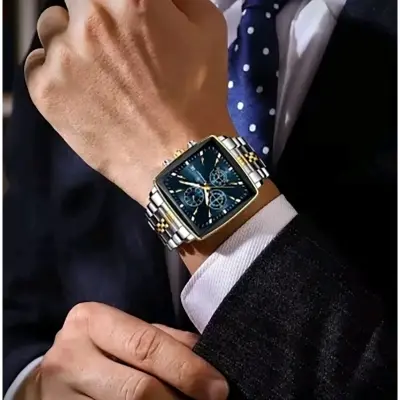 Picture of Poedagar 866 new Men's watch special discount chronograph active stainless steel direct import from company waterproof luxury fashion square dial gorgeous design exclusive collection Wrist-watche for men