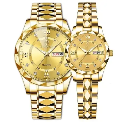 Picture of New Luxury BINBOND couple Stainless Steel Waterproof Couple Watches