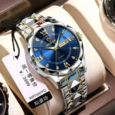 Picture of Binbond 2521 Men's Luxury Fashion Stainless Steel Waterproof Quartz Movement Wrist-Watch For men