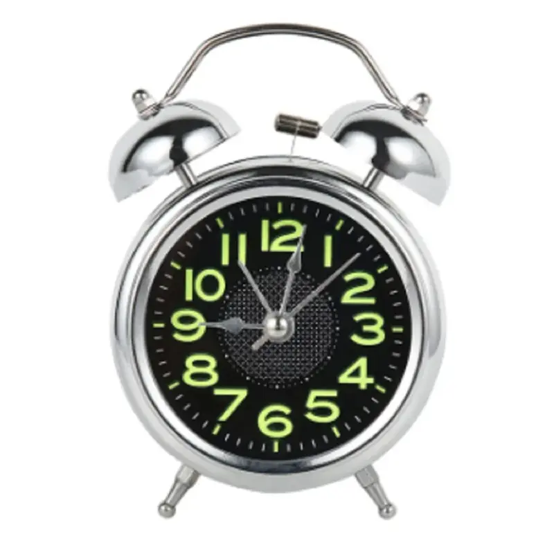 Picture of Twin Bell Table Clock Loud Alarm Clock for Home Office Deco Showpiece Item Best for Kids & Students