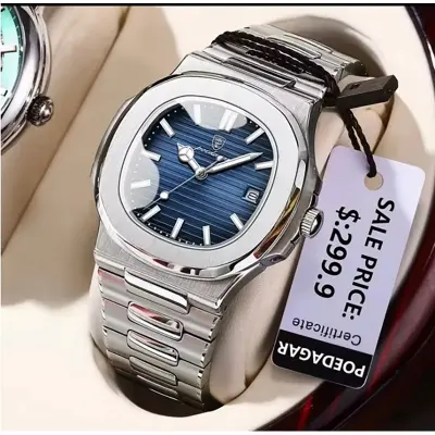 Picture of POEDAGAR 613 Top Luxury Brand Man Watch Sports Waterproof Luminous Date Men Wristwatch Square Dial Quartz Men's Watches