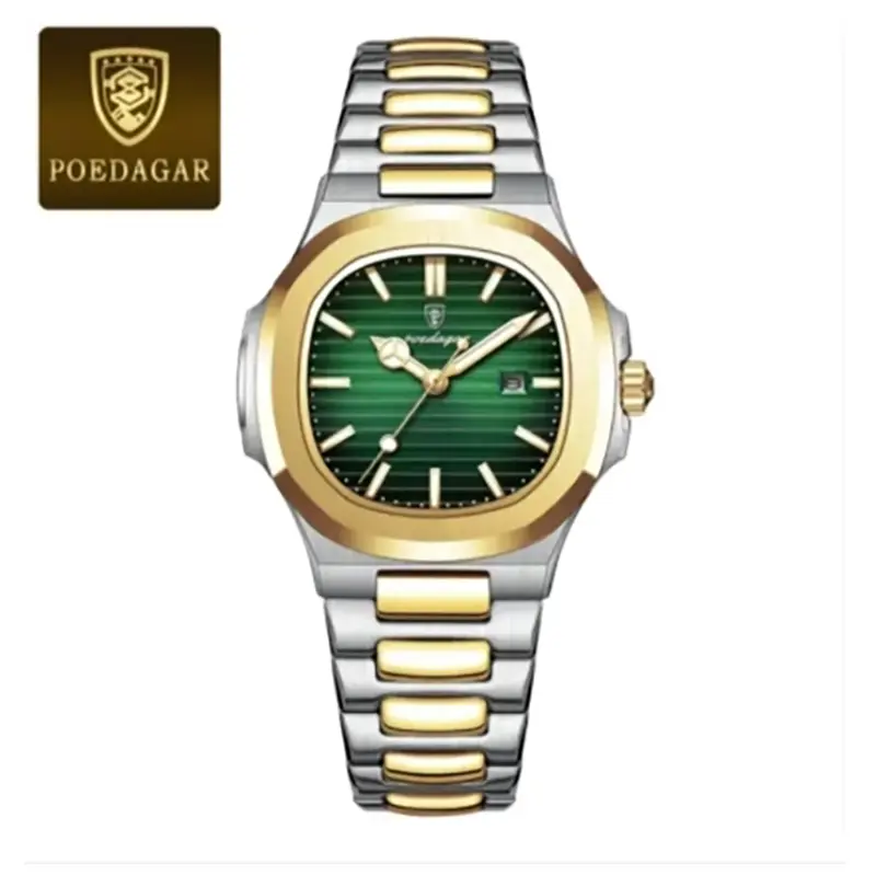 Picture of POEDAGAR 789 Luxury Square Watch for men Water resistant