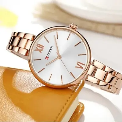 Picture of CURREN 9017 Watch For Women Quartz Wrist Watch Stainless Steel Strap Belt Waterproof Casual Fashion Ladies