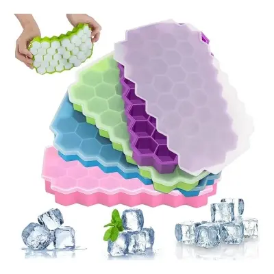 Picture of Silicone Ice Cube Tray 37 Cavity Ice-Making Box-Premium Ice Cube Moulds