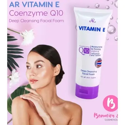 Picture of Aron Vitamin E +Coenzyme Q10 Deep Cleansing Facial Foam Anti-Aging Soft Skin 190g