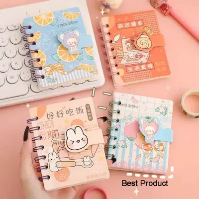 Picture of Cute Mini Portable Coil Notepad Diary Book Exercise Book Escolar Papelaria School For Girls and Boys