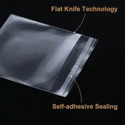 Picture of Bundle of 50 Crystal Cellophane Crystal Cellophane China Poly Bags for Packaging Material Print Labels - poly bag