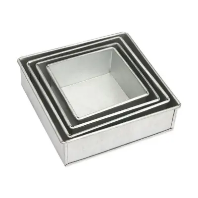 Picture of Cake mold 4pis set/Aluminum square cake mold